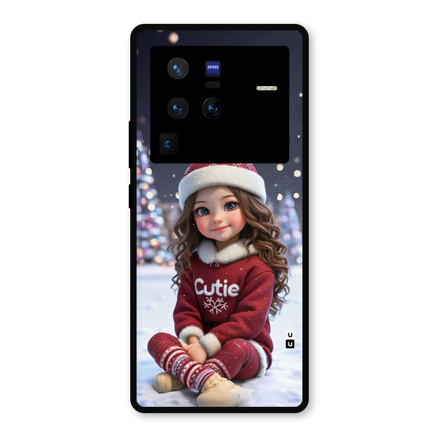 Girl In Snow Metal Back Case for Vivo X80 Pro