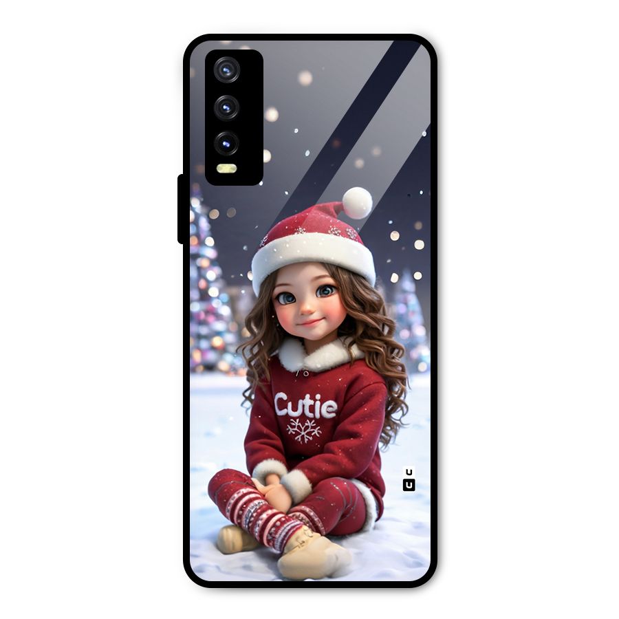 Girl In Snow Metal Back Case for Vivo Y20g