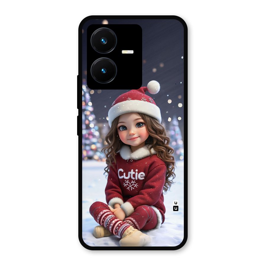Girl In Snow Metal Back Case for Vivo Y22