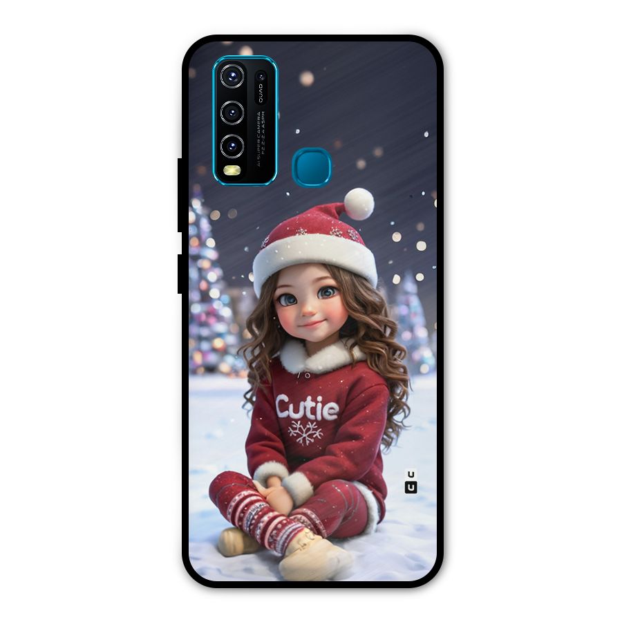 Girl In Snow Metal Back Case for Vivo Y30