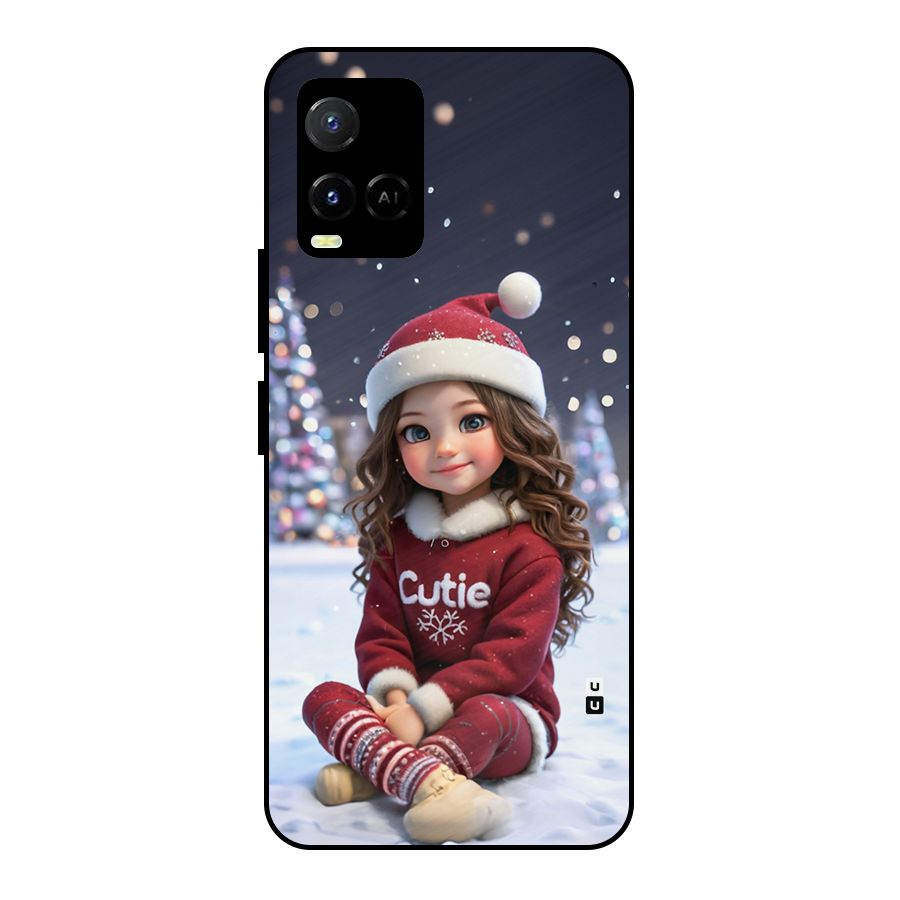 Girl In Snow Metal Back Case for Vivo Y33s