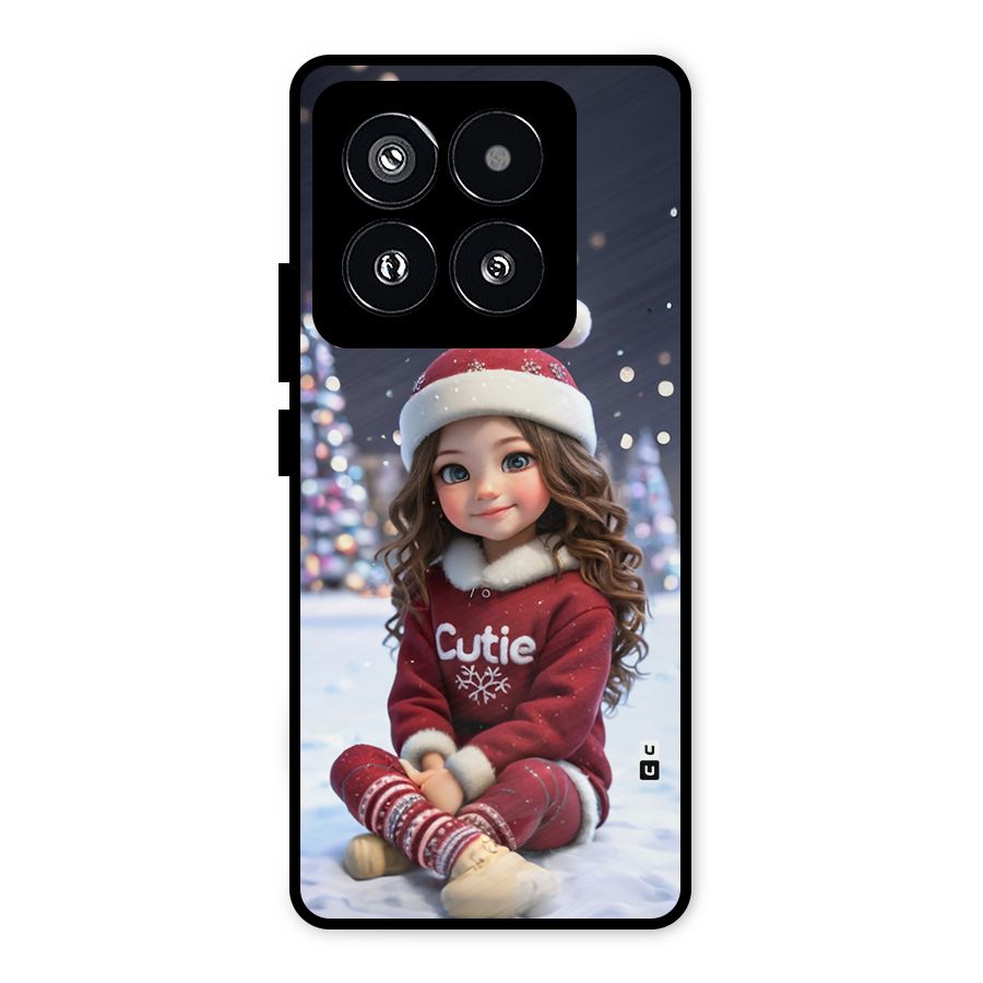 Girl In Snow Metal Back Case for Xiaomi 14 Pro