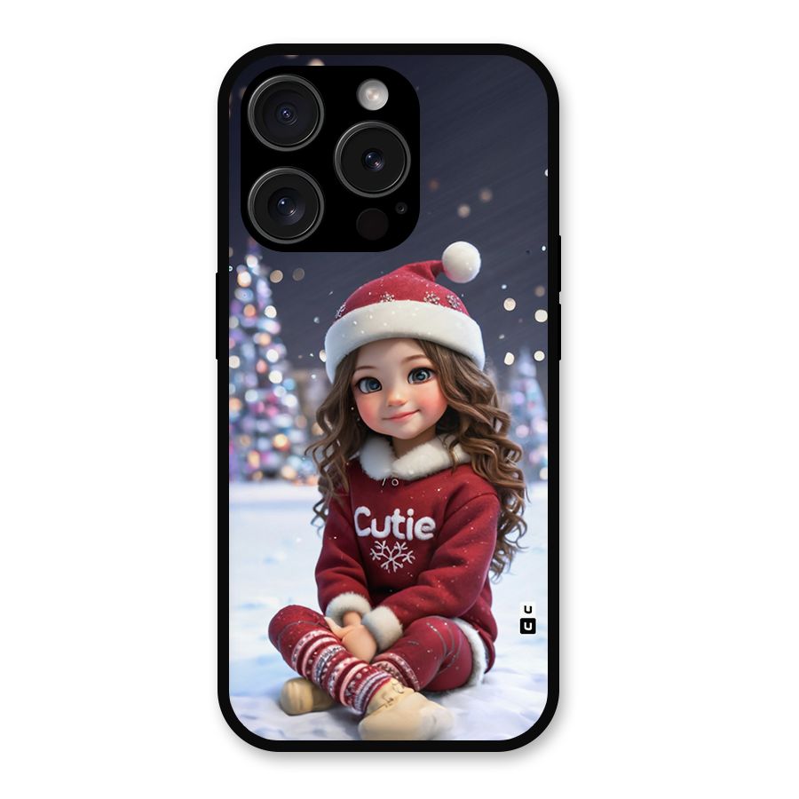 Girl In Snow Metal Back Case for iPhone 15 Pro