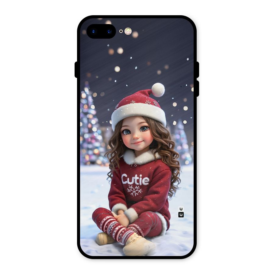 Girl In Snow Metal Back Case for iPhone 7 Plus