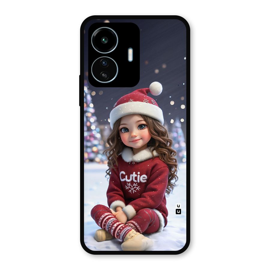 Girl In Snow Metal Back Case for vivo iQOO Z6 Lite 5G