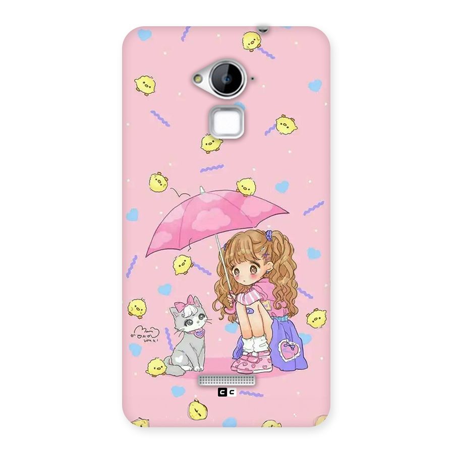 Girl With Cat Back Case for Coolpad Note 3