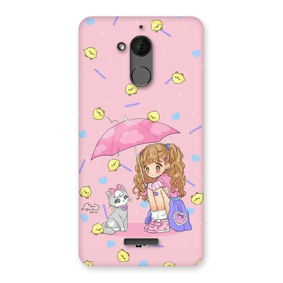 Girl With Cat Back Case for Coolpad Note 5