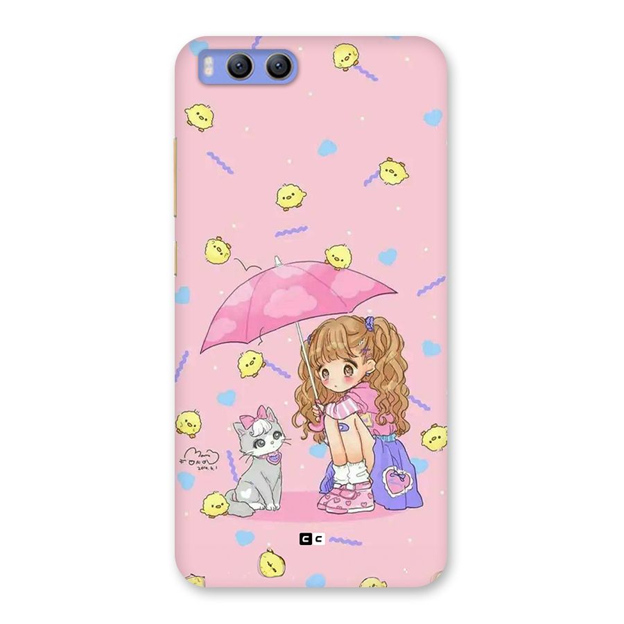 Girl With Cat Back Case for Xiaomi Mi 6