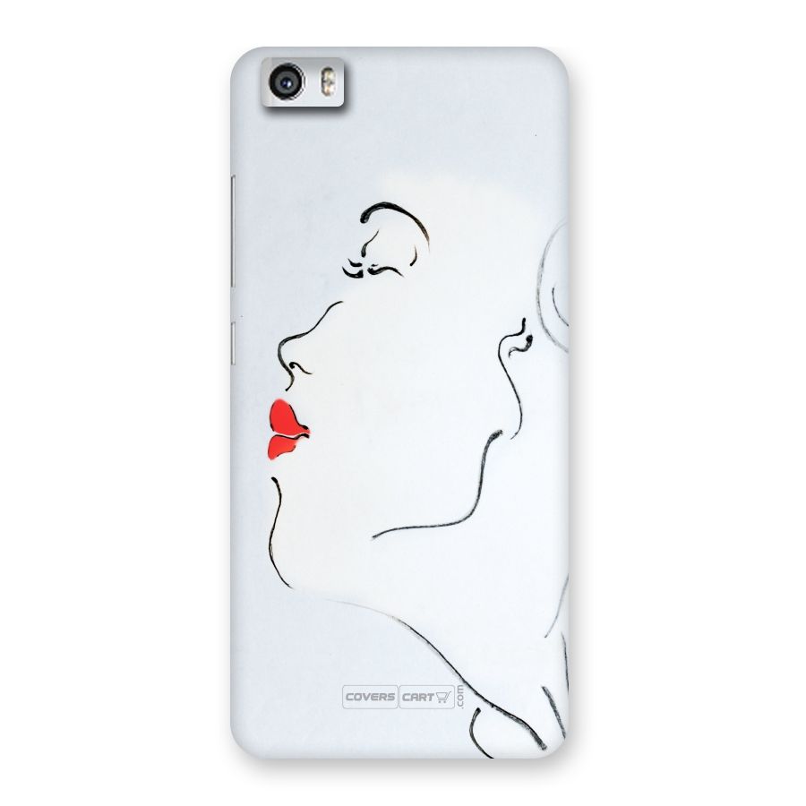 Girl in Red Lipstick Back Case for Xiaomi Redmi Mi5