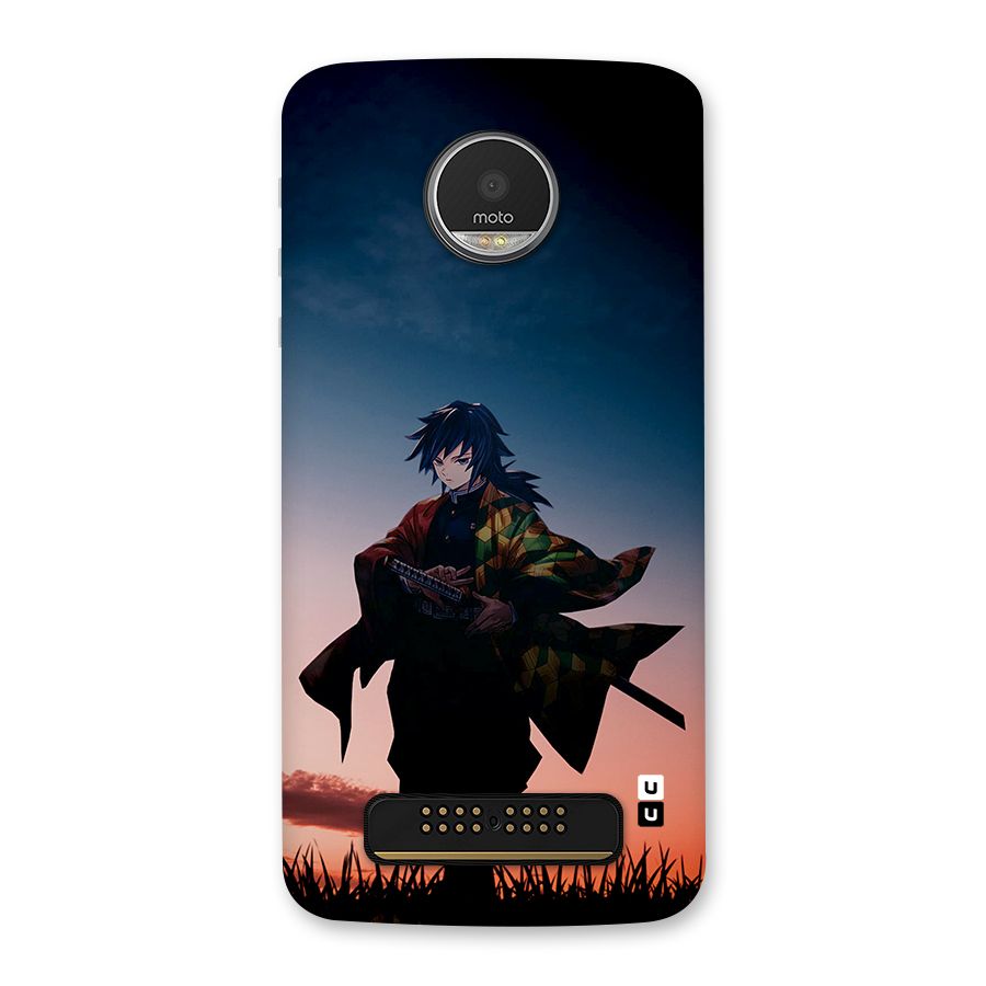 Giyu Tomioka Stance Back Case for Moto Z Play