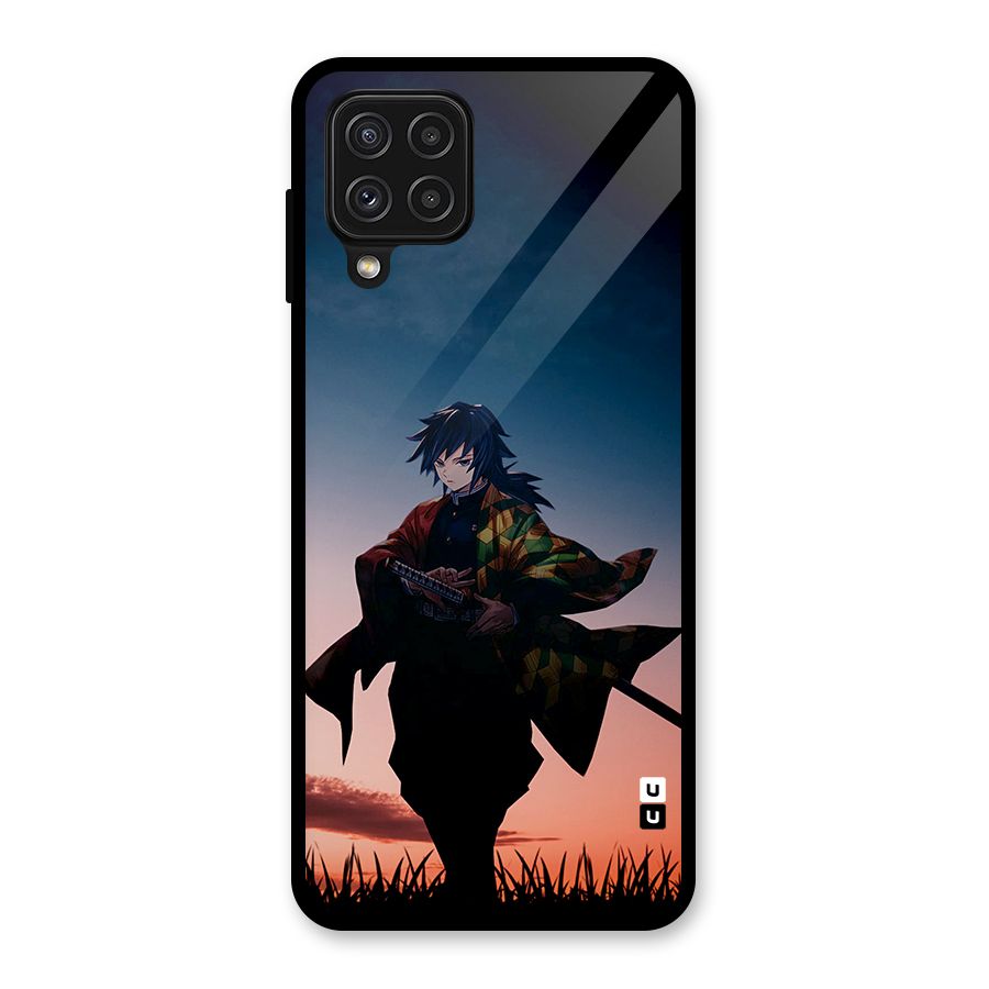 Giyu Tomioka Stance Glass Back Case for Galaxy A22 4G