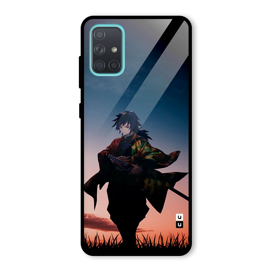 Giyu Tomioka Stance Glass Back Case for Galaxy A71