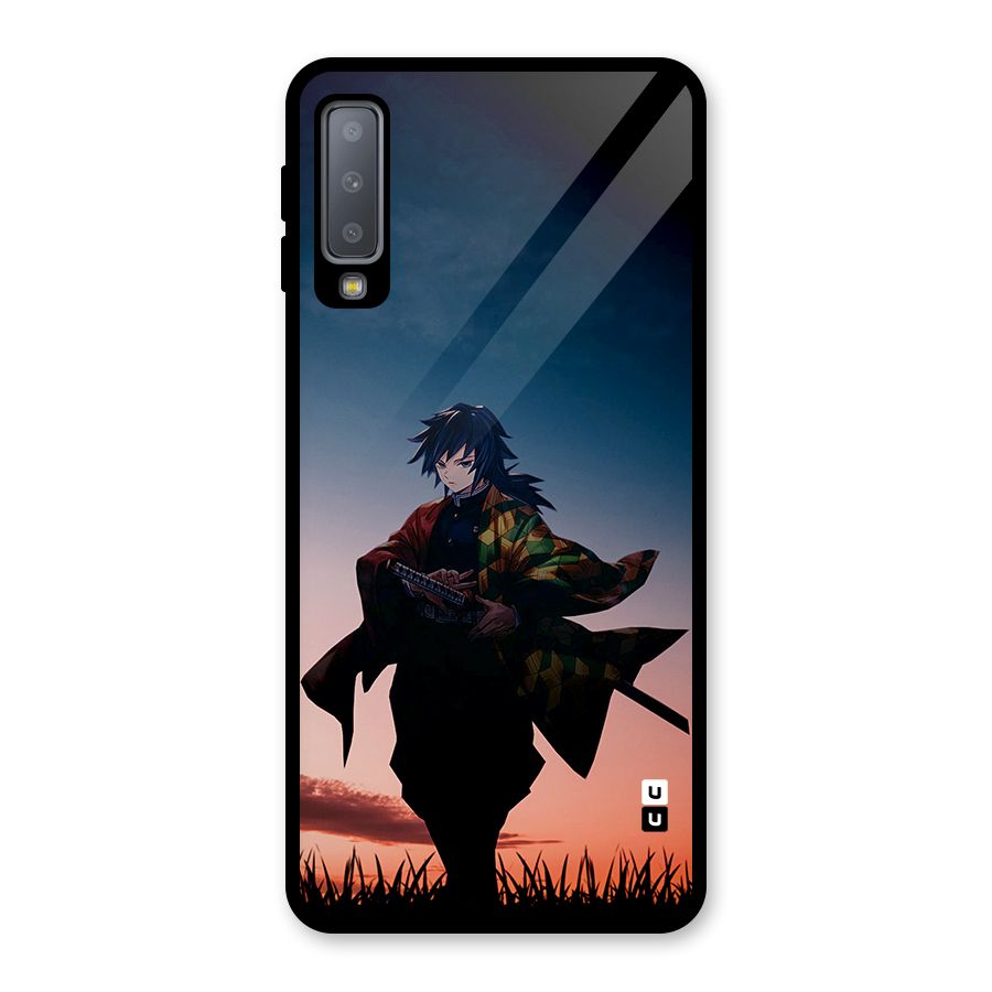 Giyu Tomioka Stance Glass Back Case for Galaxy A7 (2018)