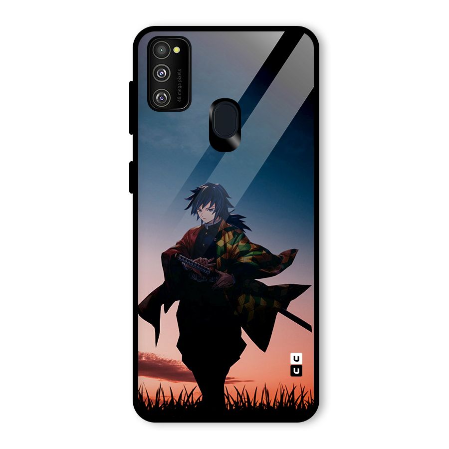 Giyu Tomioka Stance Glass Back Case for Galaxy M30s