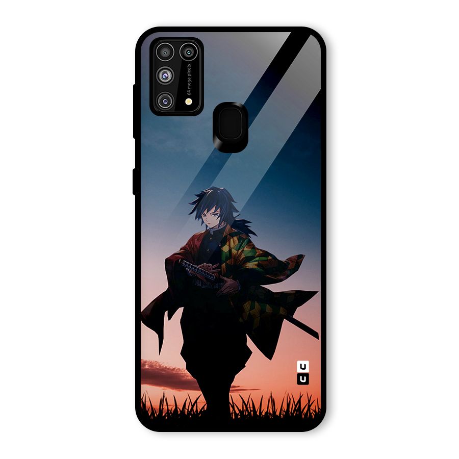 Giyu Tomioka Stance Glass Back Case for Galaxy M31