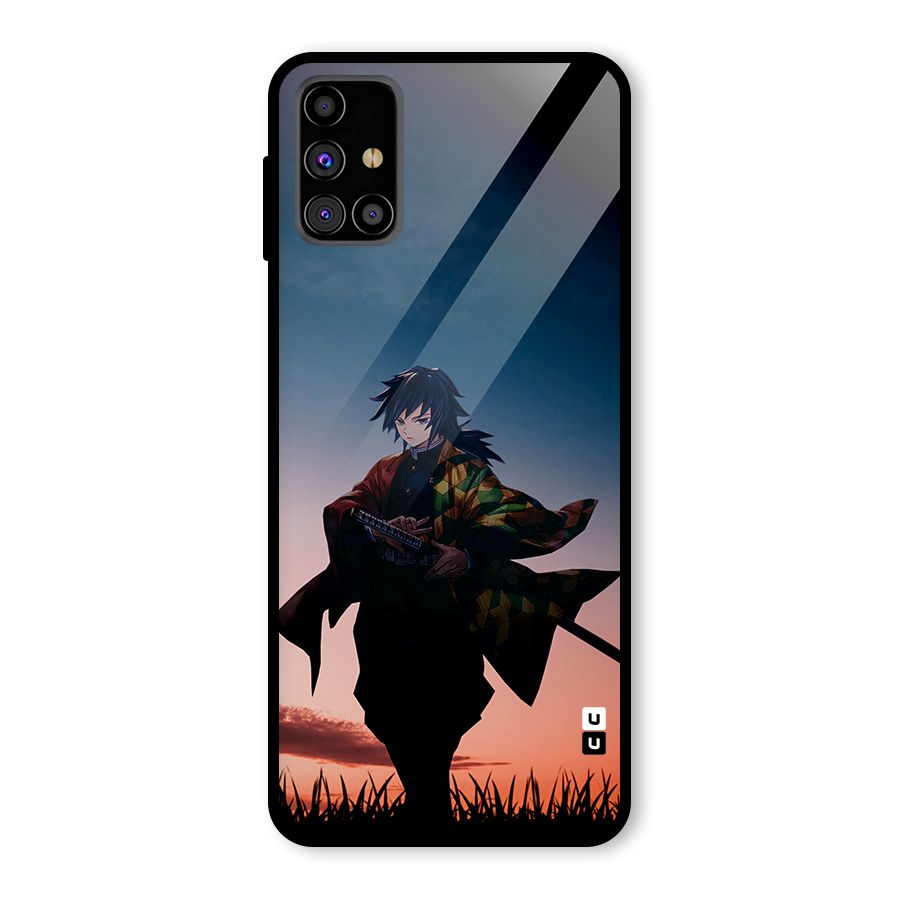 Giyu Tomioka Stance Glass Back Case for Galaxy M31s