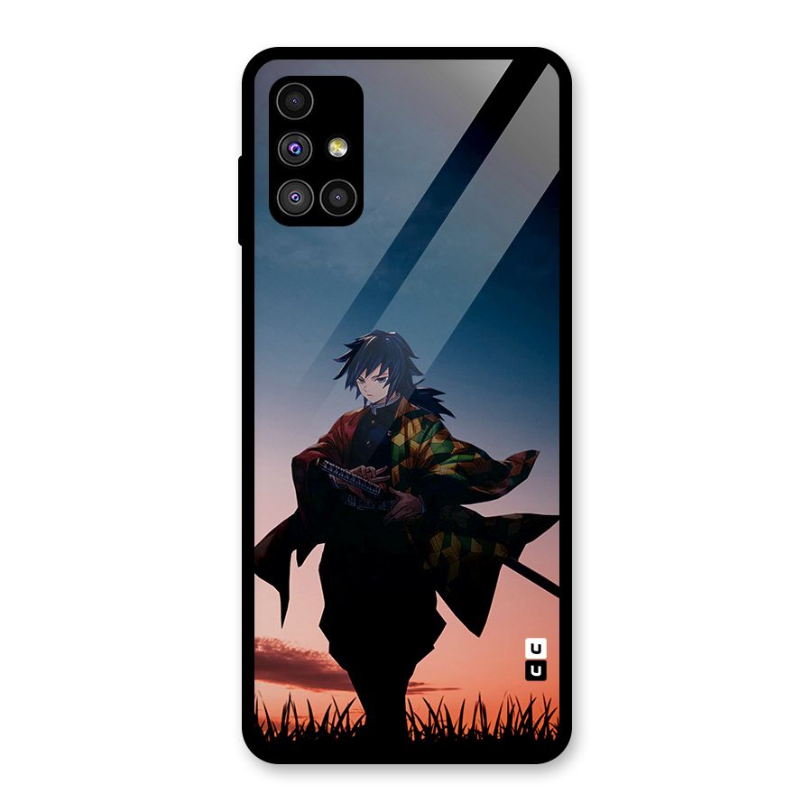 Giyu Tomioka Stance Glass Back Case for Galaxy M51
