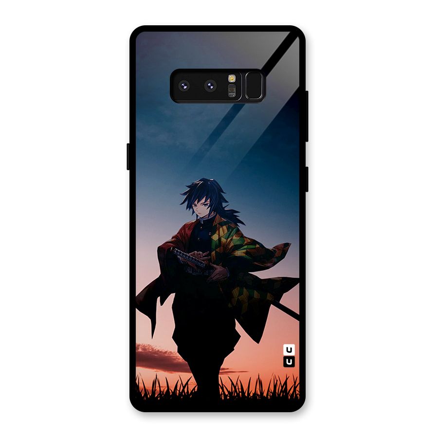 Giyu Tomioka Stance Glass Back Case for Galaxy Note 8