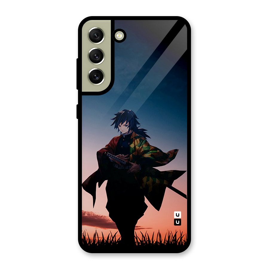 Giyu Tomioka Stance Glass Back Case for Galaxy S21 FE 5G