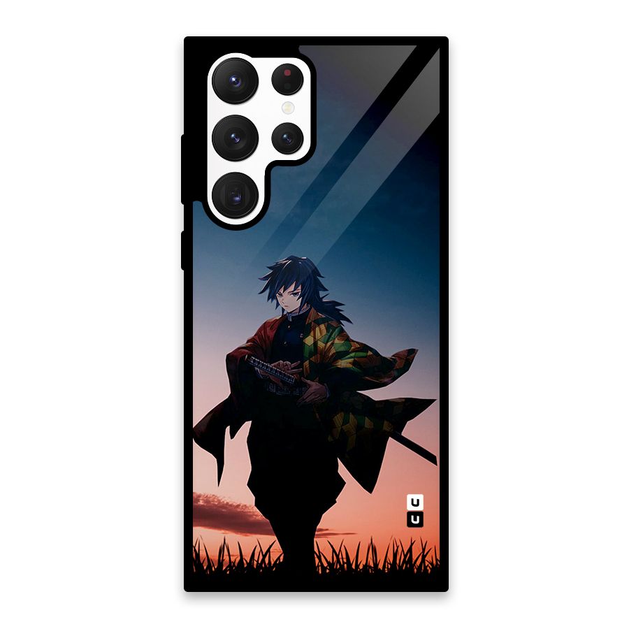Giyu Tomioka Stance Glass Back Case for Galaxy S22 Ultra 5G