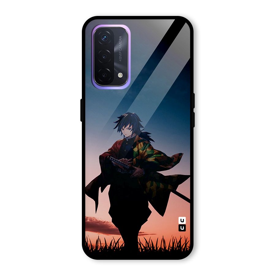 Giyu Tomioka Stance Glass Back Case for Oppo A74 5G
