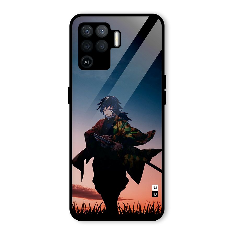 Giyu Tomioka Stance Glass Back Case for Oppo F19 Pro