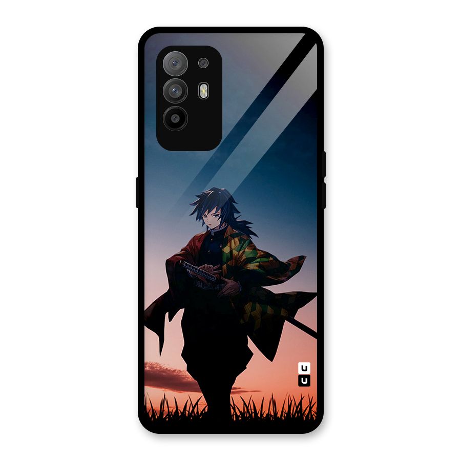 Giyu Tomioka Stance Glass Back Case for Oppo F19 Pro Plus 5G