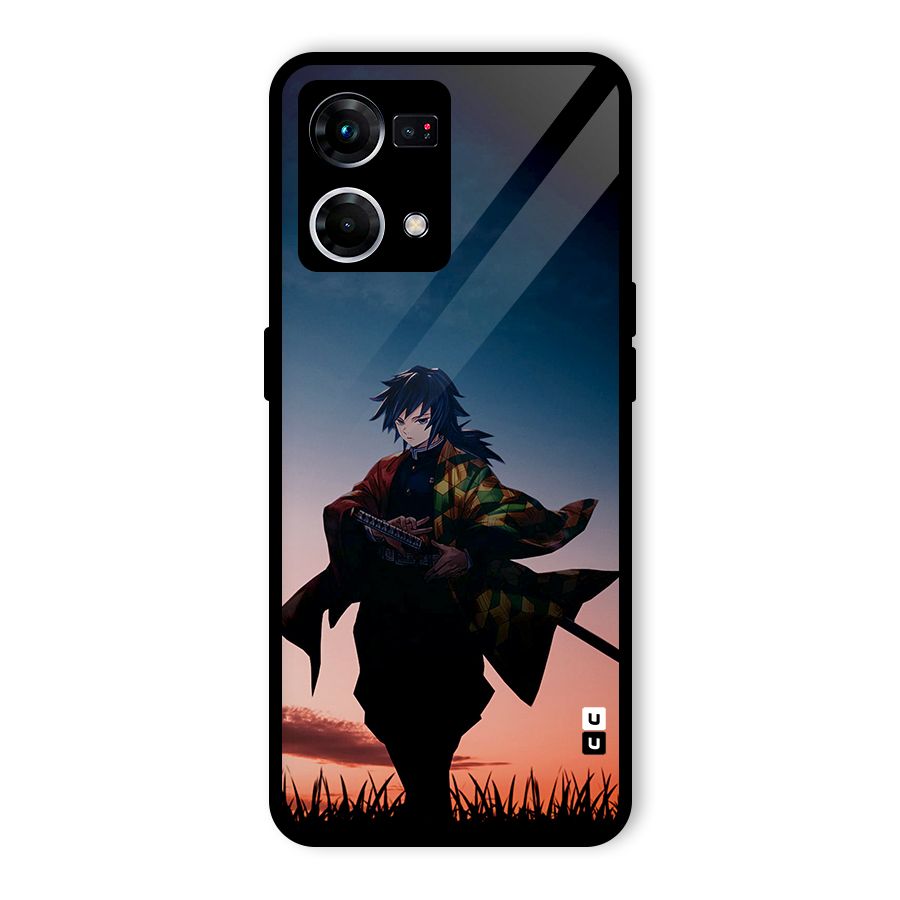 Giyu Tomioka Stance Glass Back Case for Oppo F21s Pro 4G
