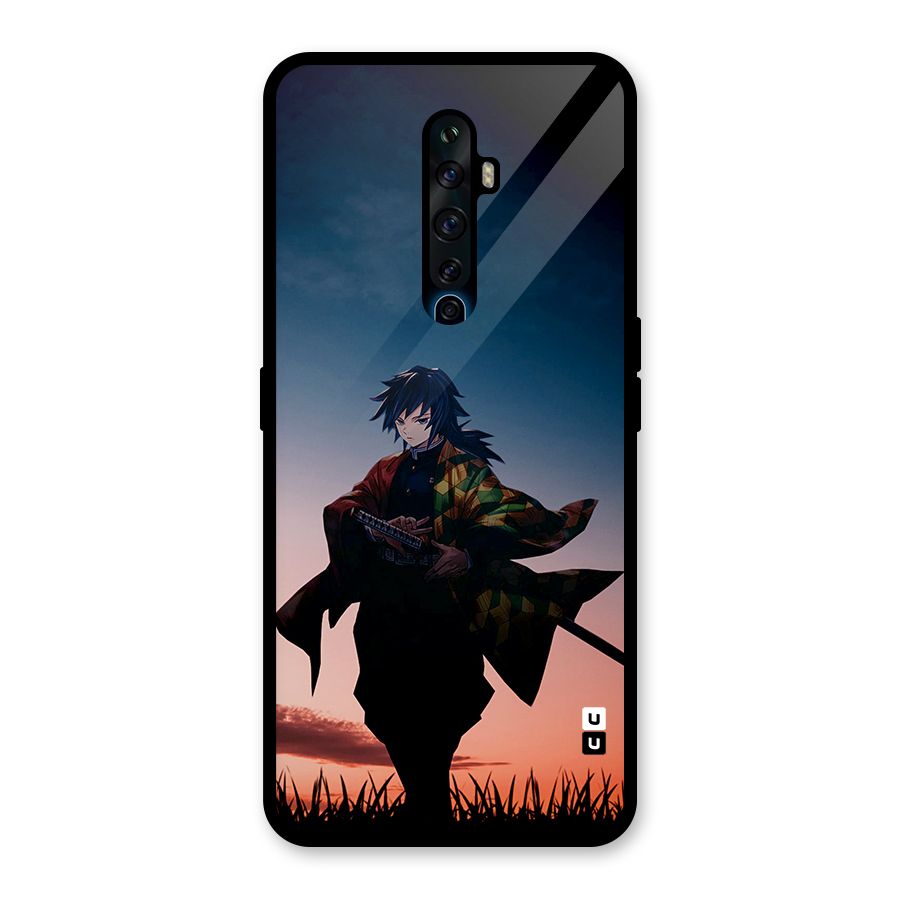 Giyu Tomioka Stance Glass Back Case for Oppo Reno2 F