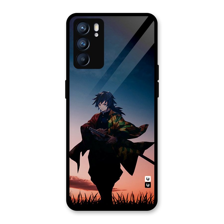 Giyu Tomioka Stance Glass Back Case for Oppo Reno6 5G