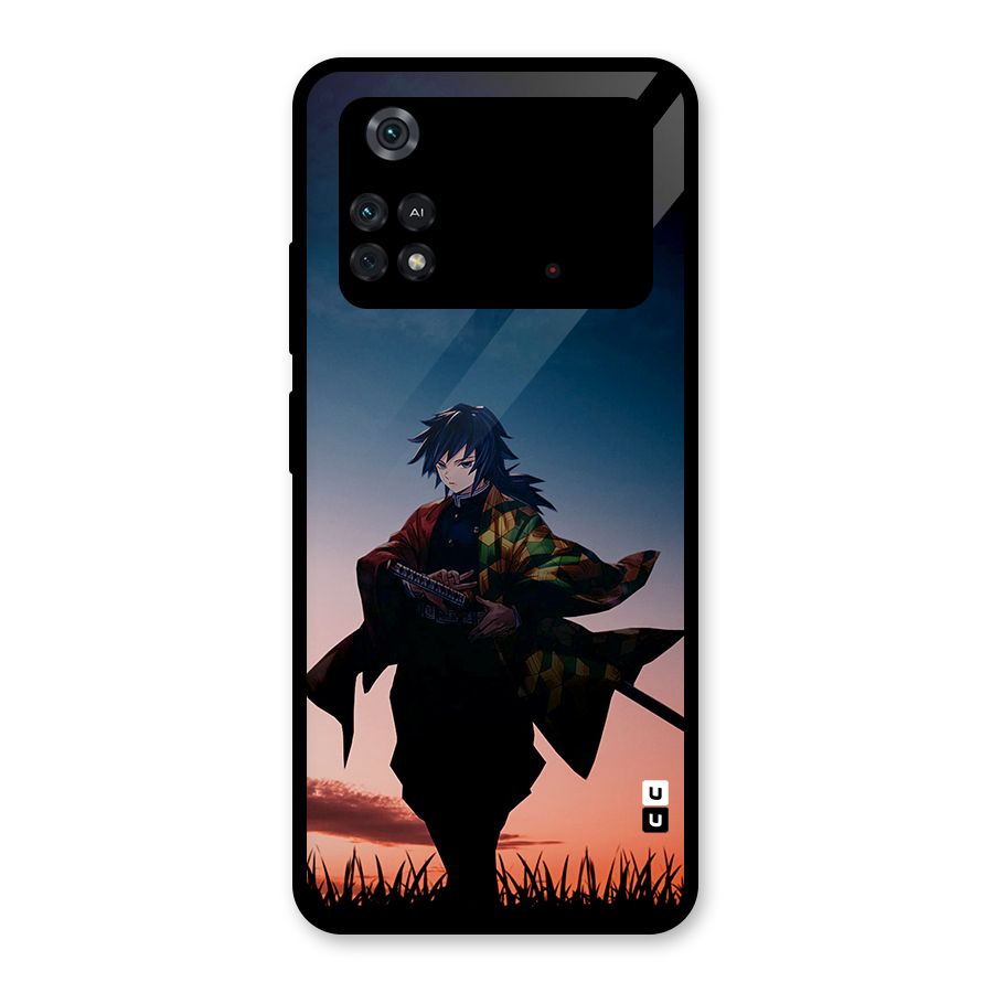 Giyu Tomioka Stance Glass Back Case for Poco M4 Pro 4G