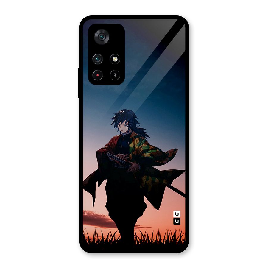 Giyu Tomioka Stance Glass Back Case for Poco M4 Pro 5G