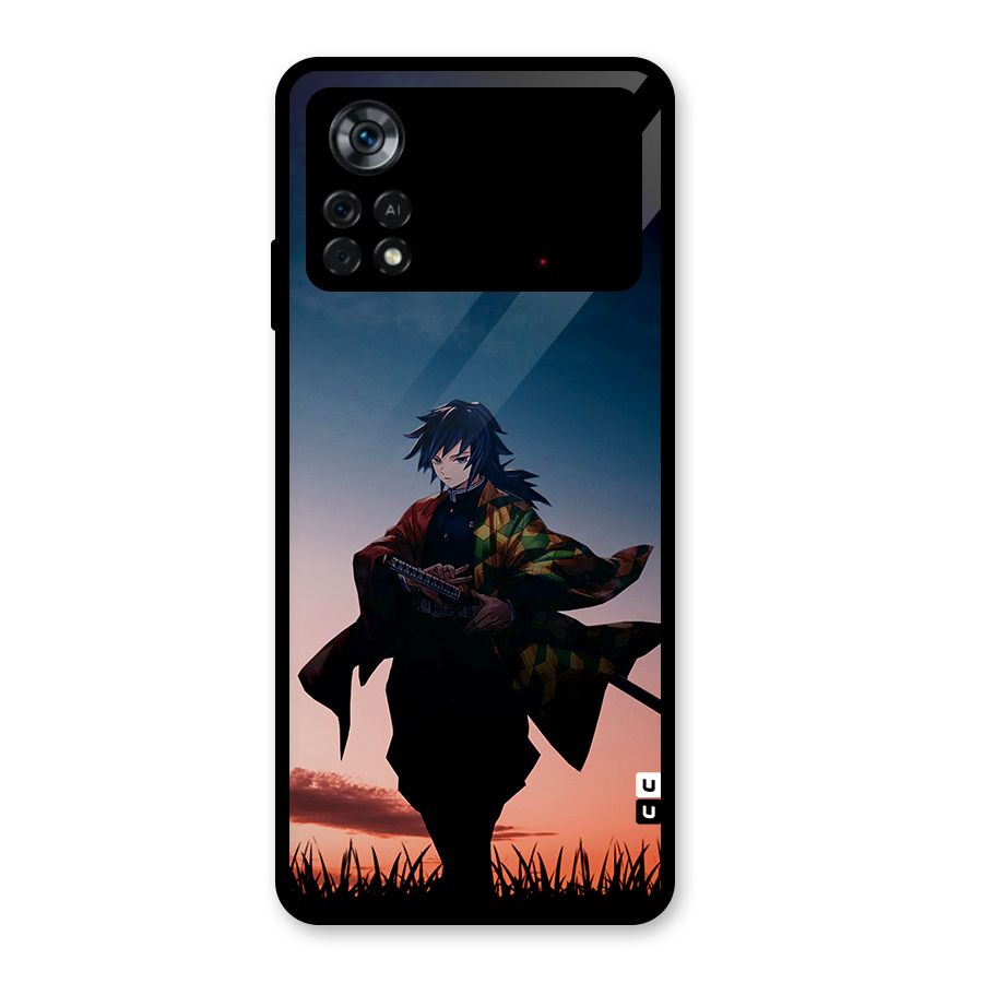 Giyu Tomioka Stance Glass Back Case for Poco X4 Pro 5G