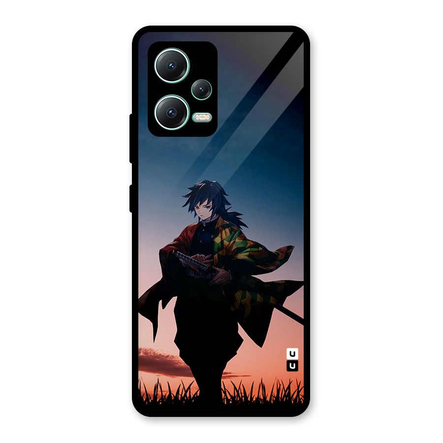Giyu Tomioka Stance Glass Back Case for Redmi Note 12 5G