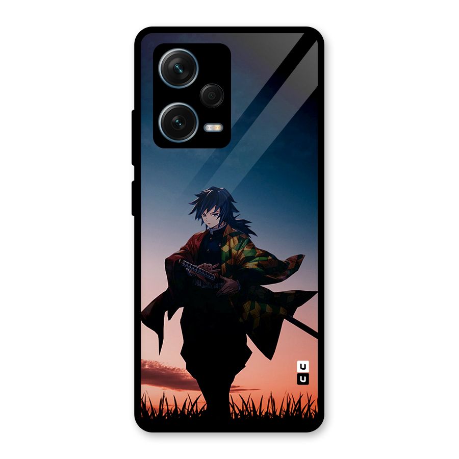 Giyu Tomioka Stance Glass Back Case for Redmi Note 12 Pro Plus 5G