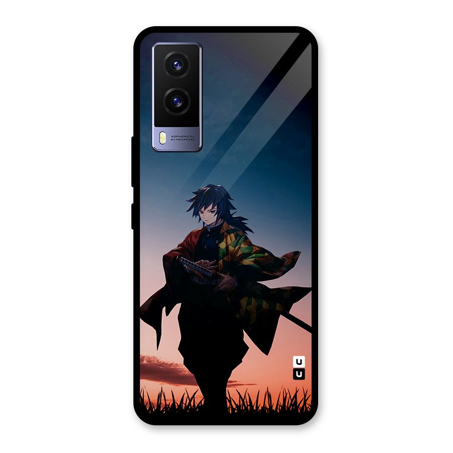 Giyu Tomioka Stance Glass Back Case for Vivo V21e 5G