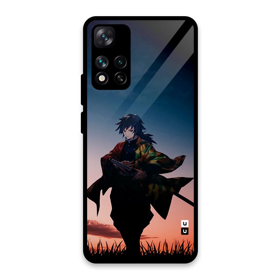 Giyu Tomioka Stance Glass Back Case for Xiaomi 11i HyperCharge 5G