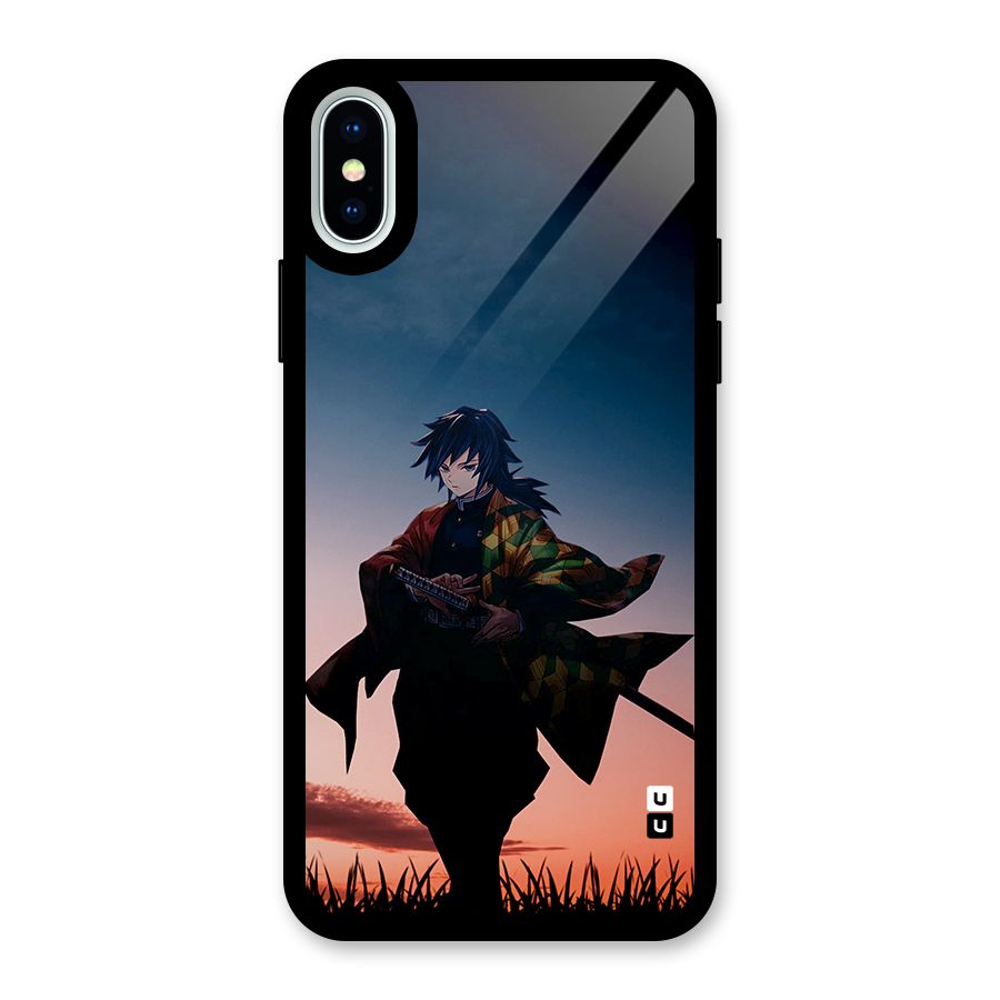 Giyu Tomioka Stance Glass Back Case for iPhone X