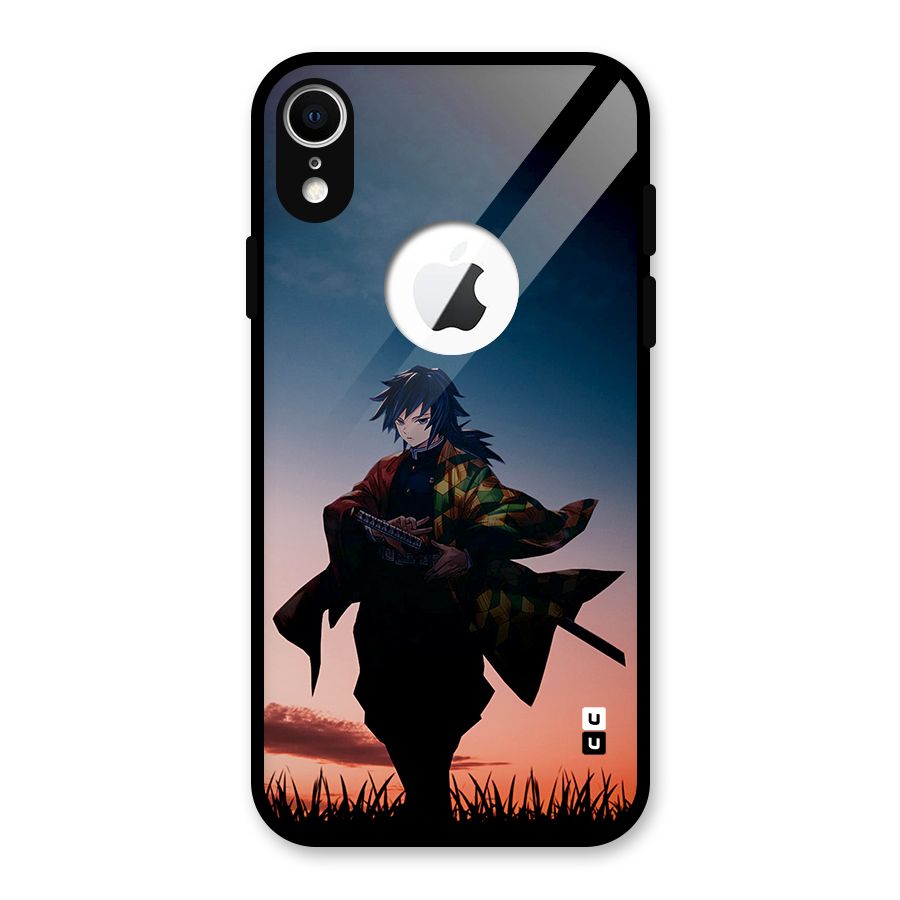 Giyu Tomioka Stance Glass Back Case for iPhone XR Logo Cut