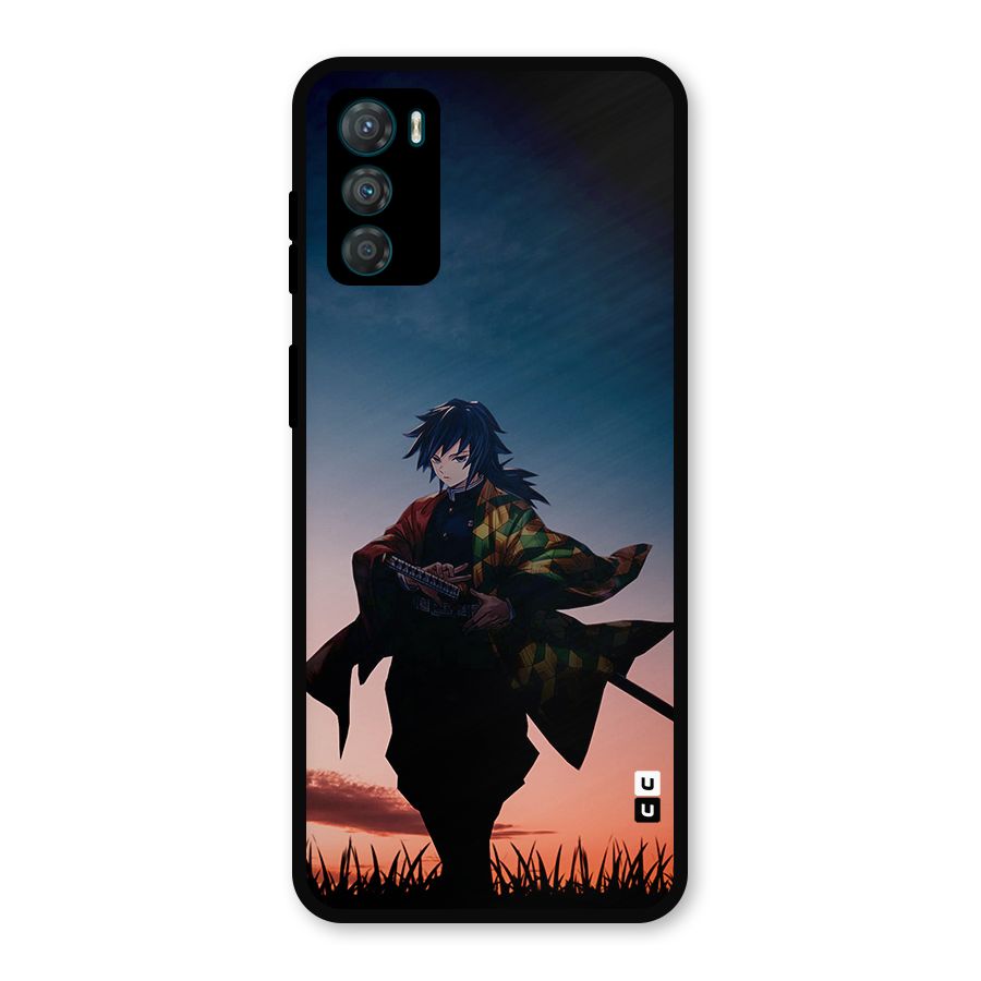 Giyu Tomioka Stance Metal Back Case for Moto G42