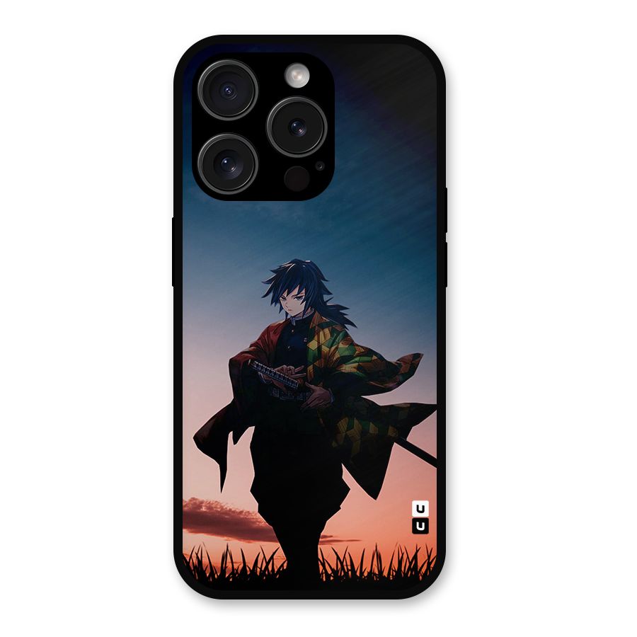 Giyu Tomioka Stance Metal Back Case for iPhone 15 Pro