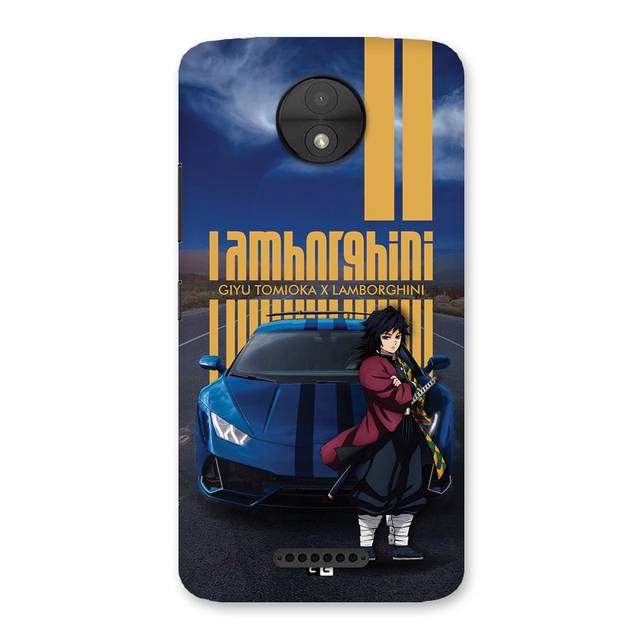 Giyu Tomioka Supercar Back Case for Moto C