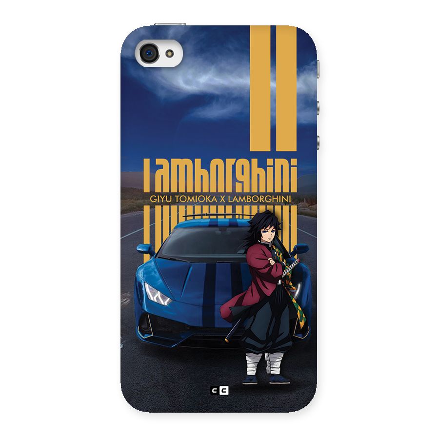Giyu Tomioka Supercar Back Case for iPhone 4 4s