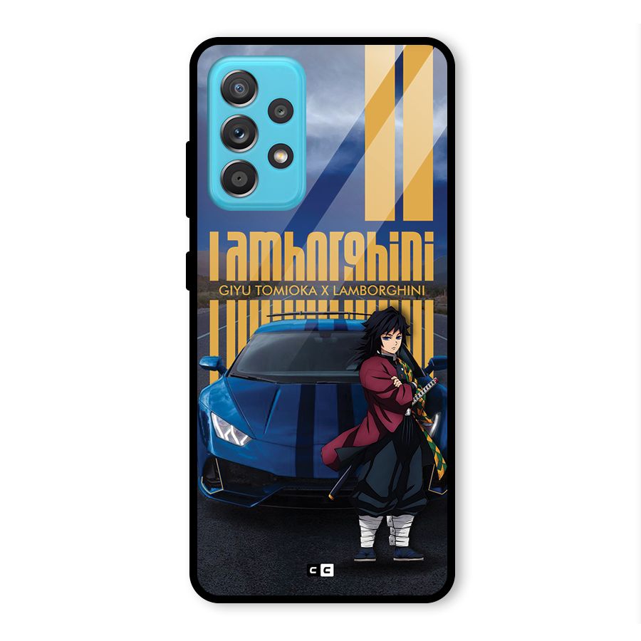 Giyu Tomioka Supercar Glass Back Case for Galaxy A52s 5G