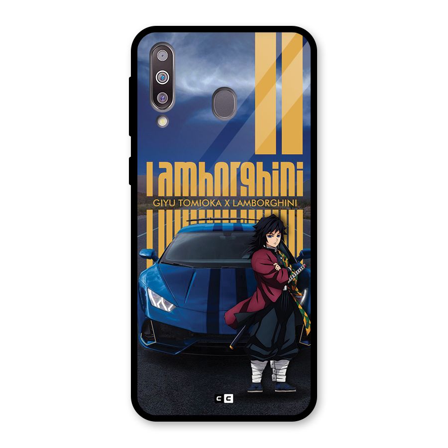 Giyu Tomioka Supercar Glass Back Case for Galaxy M30