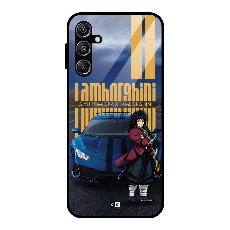 Giyu Tomioka Supercar Glass Back Case for Galaxy M34 5G