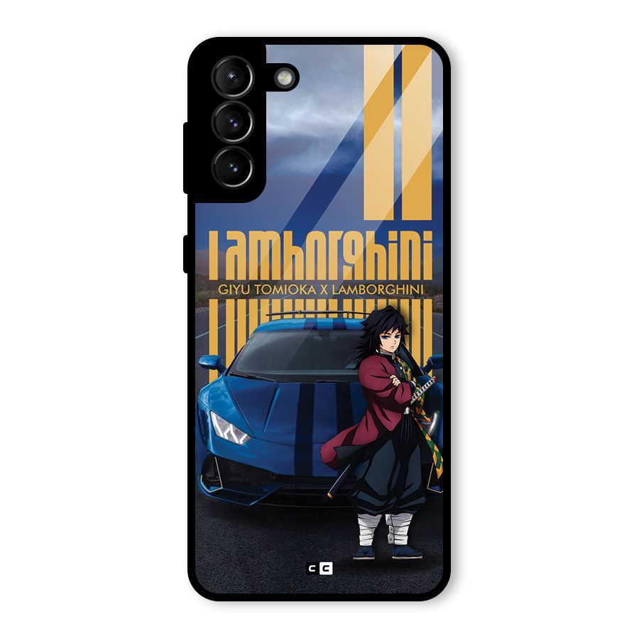 Giyu Tomioka Supercar Glass Back Case for Galaxy S21 Plus