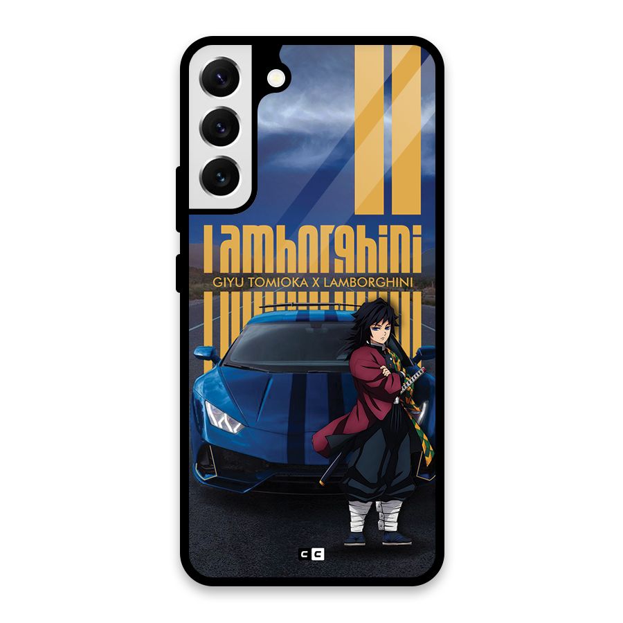 Giyu Tomioka Supercar Glass Back Case for Galaxy S22 Plus 5G