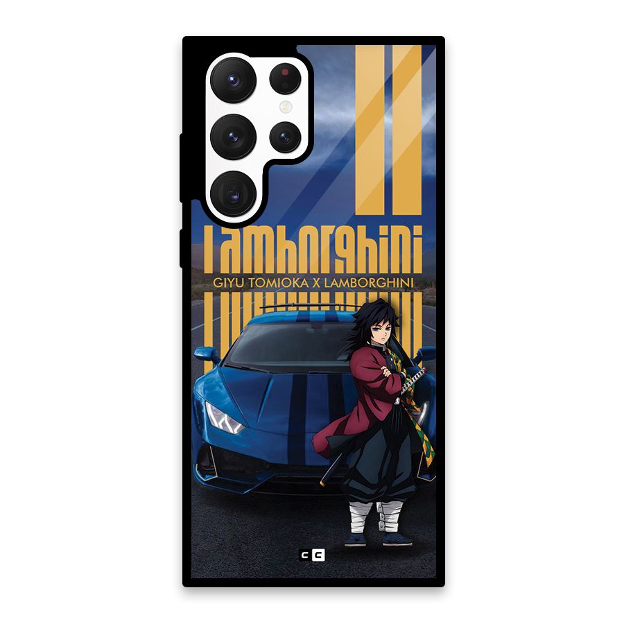 Giyu Tomioka Supercar Glass Back Case for Galaxy S22 Ultra 5G