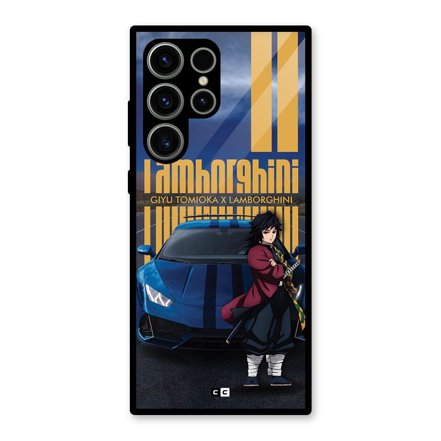 Giyu Tomioka Supercar Glass Back Case for Galaxy S23 Ultra